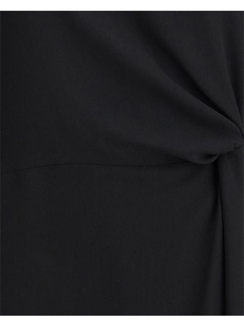 Praga Abito midi in cady Crida Crida Milano | PRAGA MIDI DRESSBLACK